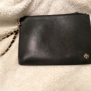 Large Tory Burch pouchette wristlet